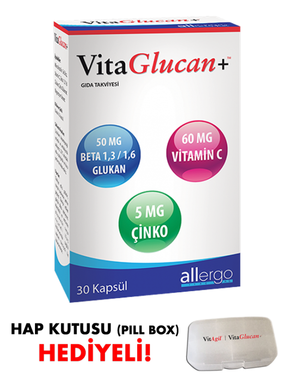 VitaGlucan Beta Glucan 30 Kapsül | SKT: 12/2019