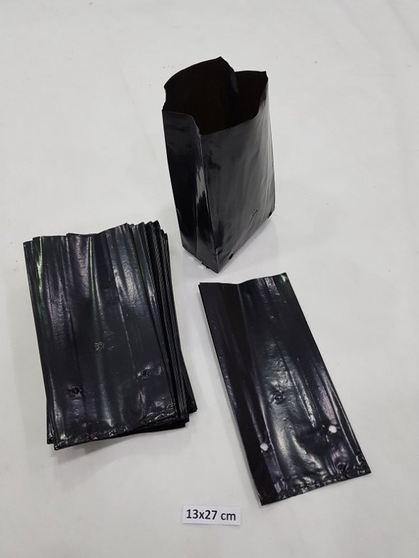 Fidan Torbası Fide Fidan Poşeti 5 Kg  300 Adet  13x27 Körüklü Fidan Üretim Torbası Fide Torbası Fidan Poşetleri Fida Poşetleri Fidan Poşedi Fide Tüpü Fidan Yetiştirme Poşedi Fidan Tüpü Fide Poşeti - 3