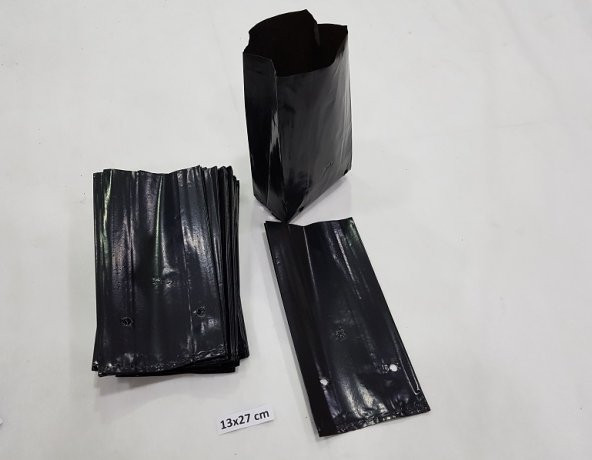 Fidan Torbası Fide Fidan Poşeti 5 Kg  300 Adet  13x27 Körüklü Fidan Üretim Torbası Fide Torbası Fidan Poşetleri Fida Poşetleri Fidan Poşedi Fide Tüpü Fidan Yetiştirme Poşedi Fidan Tüpü Fide Poşeti - 5