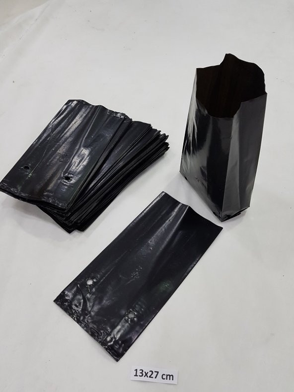 Fidan Torbası Fide Fidan Poşeti 5 Kg  300 Adet  13x27 Körüklü Fidan Üretim Torbası Fide Torbası Fidan Poşetleri Fida Poşetleri Fidan Poşedi Fide Tüpü Fidan Yetiştirme Poşedi Fidan Tüpü Fide Poşeti - 6