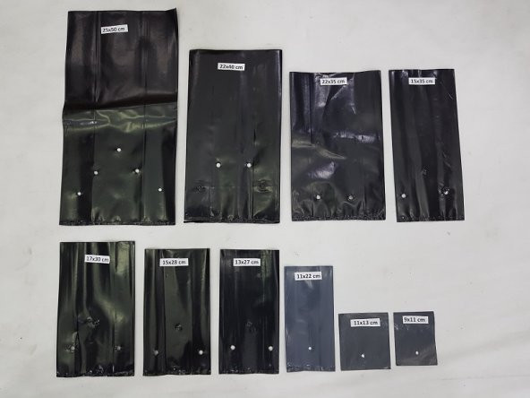 Fide Fidan Poşeti 5 Kg 75 Adet  25x50 Körüklü Fide Fidan Poşetleri Fidan Poşeti Fide Poşetleri Fidan Üretim Torbası Fide Tüpü Fidan Torbası Fide Torbası Fide Poşedi