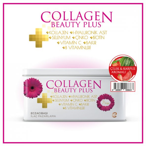 Voonka Collagen Beauty Plus Karpuz Çilek Aromalı 7 SKT:01/2022