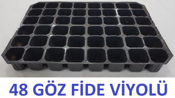 Fide Viyolu 48 Gozlu 10 Adet Fide Yetiştirme Kabı Tohum Çimlendirme Kabı Fidan Viyol Fide Viyol