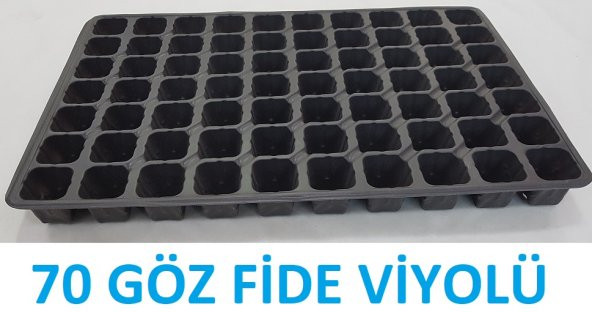 Fide Viyolu 70 Gözlü 100 Adet Fide Yetiştirme Kabı Tohum Çimlendirme Viyolü Fide Yetiştirme Viyolü Plastik Fide Viyolü Fide Viyol - 2