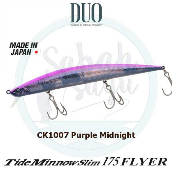Duo Tide Minnow Slim 175 FLYER CK1007 Purple Midnight