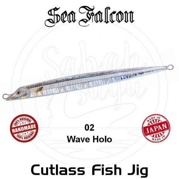 Sea Falcon Cutlass Fish Jig 180Gr. 02 Wave Holo