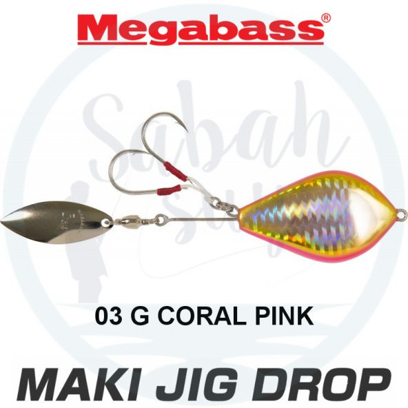 Megabass Maki Jig Drop 180gr 03 G Coral Pink