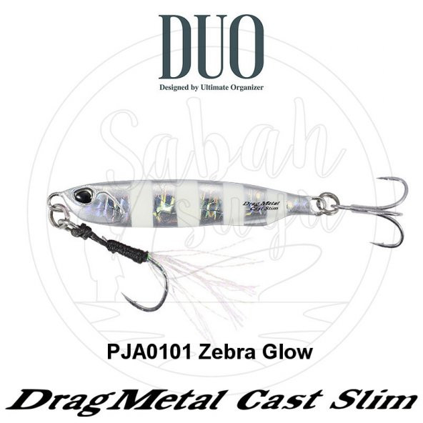 Duo Drag Metal Cast Slim Jig 30gr. PJA0101 Zebra Glow