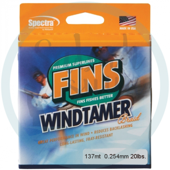 Fins Windtamer Örgü İp 137 Mt. 0.25mm 20 lb. Sarı
