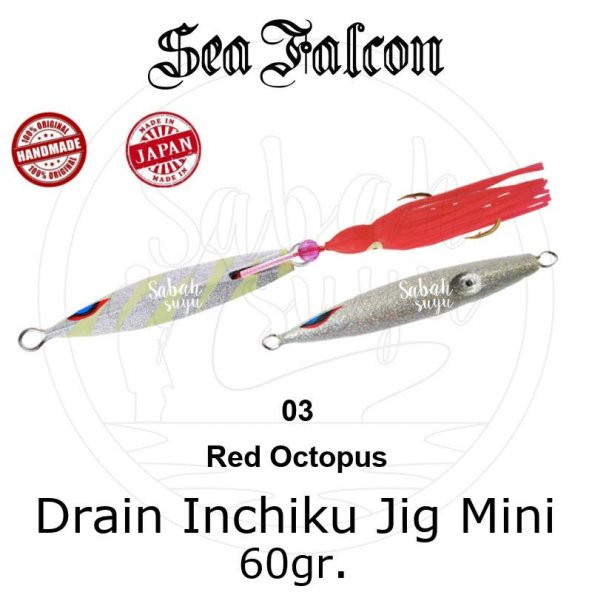 Sea Falcon Drain Inchiku Mini 60gr. 03 Red Octopus