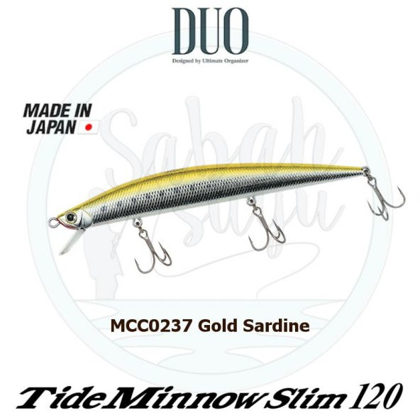 Duo Tide Minnow Slim 120 MCC0237 Gold Sardine