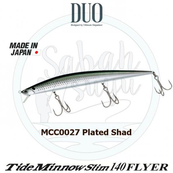 Duo Tide Minnow Slim 140 FLYER MCC0027 Plated Shad