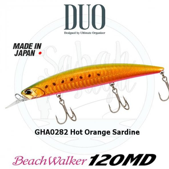 Duo Beach Walker 120MD GHA0282 Hot Orange Sardine