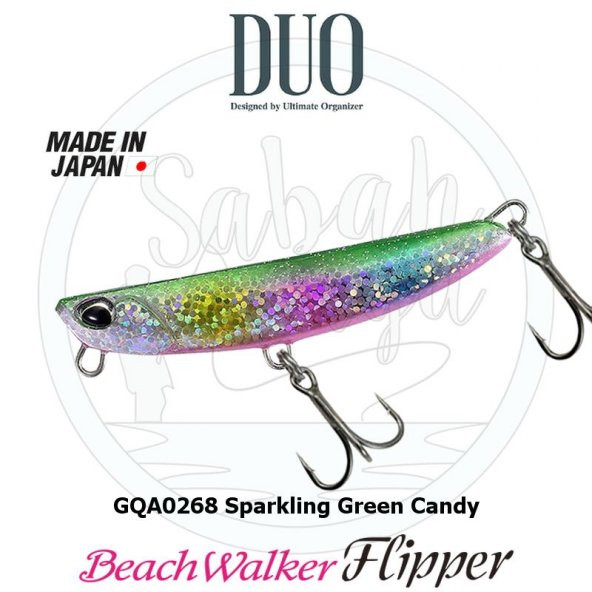 Duo Beach Walker Flipper 32 Jig Sahte Yem GQA0268 Sparkling Green Candy