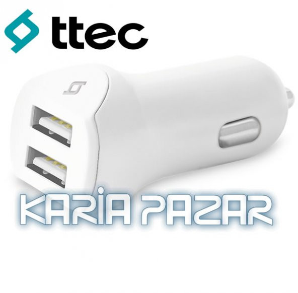 TTec SpeedCharger Duo Micro USB Araç Şarj Aleti Çift USB 3.1A