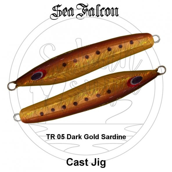 Sea Falcon Cast Jig 40gr TR-05 Dark Gold Sardine