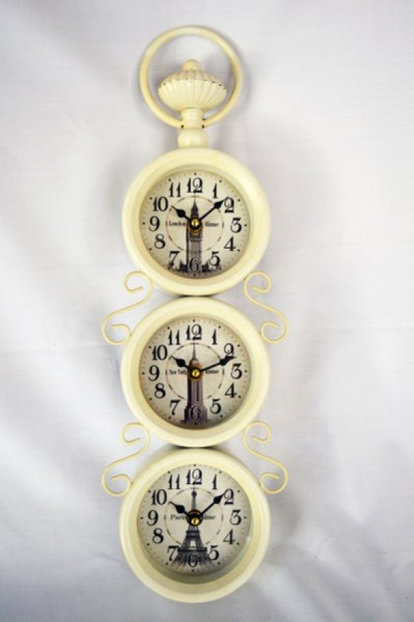 Üç Saatli Duvar Saati