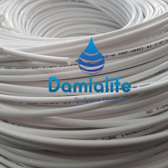 Taiwan 6 mm 1/4 Su Arıtma Hortum NSF Onaylı (5 metre )