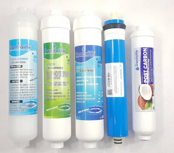 Damlalife 12 Inline 5 Li Filtre Seti Filtre Takımı - 2