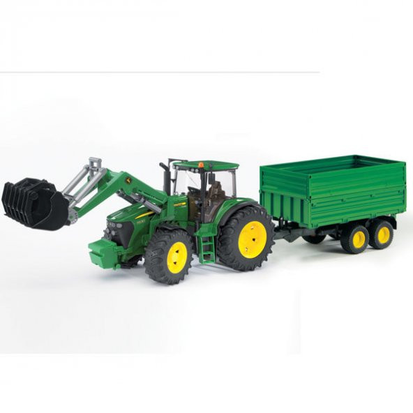 Bruder 03055 Kepçeli Traktör ve Römork John Deere 7930