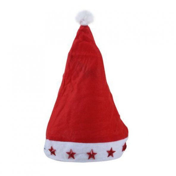 1 Koli Işıklı Noel Baba Şapkası