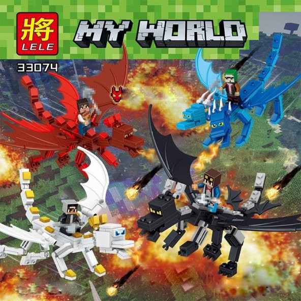 LELE 33074 Minecraft My World Lego Oyuncak Seti (4 Model Seçimi) - 1
