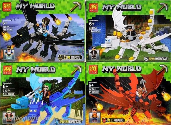 LELE 33074 Minecraft My World Lego Oyuncak Seti (4 Model Seçimi) - 3