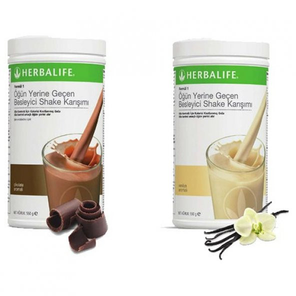 Herbalife Shake Karışımı - 1 Vanilya - 1 Çikolata