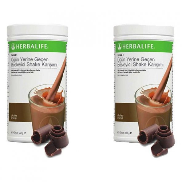 Herbalife Shake Karışımı - 2 Adet Çikolata