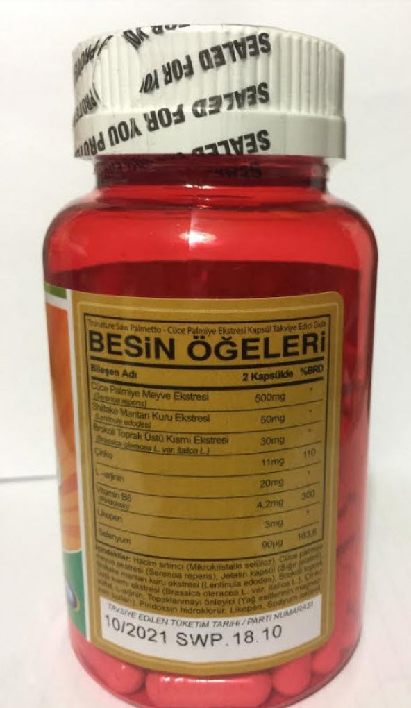 Trunature Saw Palmetto Complex 450 mg 100 Kapsül - Resim 2