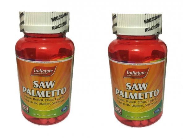 Trunature Saw Palmetto Complex 450 mg 100 Kapsül 2 kutu