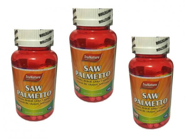 Trunature Saw Palmetto Complex 450 mg 100 Kapsül 3 kutu ürün görseli