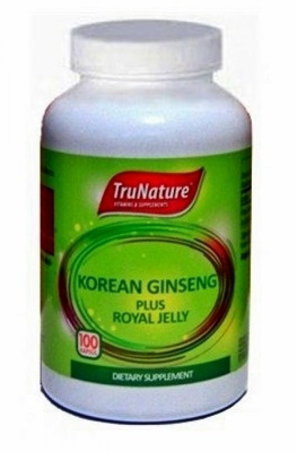 Trunature Korean Ginseng Plus Royal Jelly 100 Kapsül