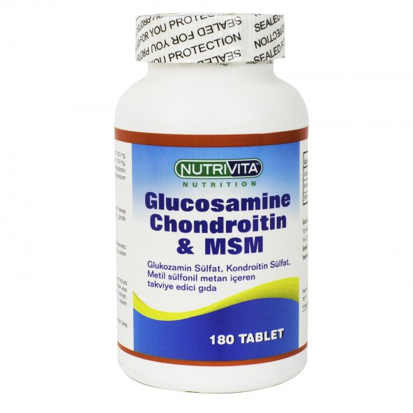 Nutrivita Nutrition Glucosamine Chondroitin Msm 180 Tablet