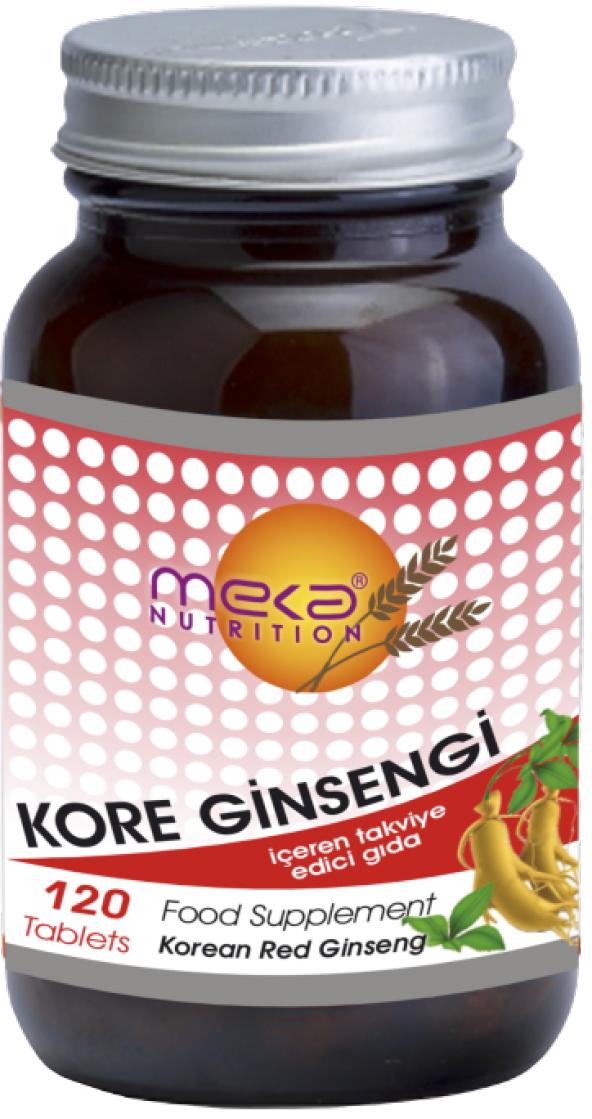 MeKa Nutrition Korean Red Ginseng 500 mg 120 Tablet