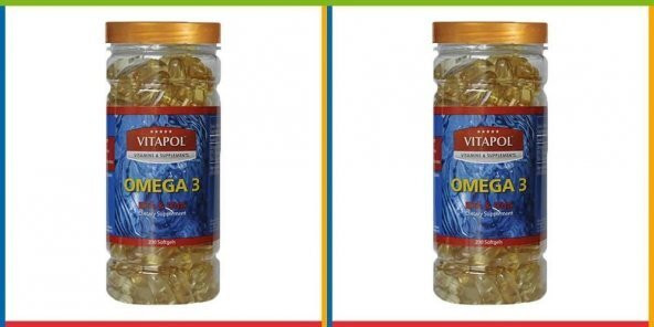 VİTAPOL OMEGA 3- 200 Softgels 2 kutu ürün görseli