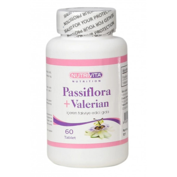 Nutrivita Passiflora + Valerian 120 Tablet ürün görseli