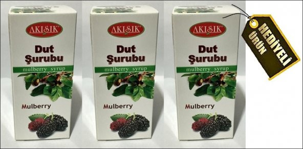 Akışık Dut Şurubu 50 cl 3 kutu