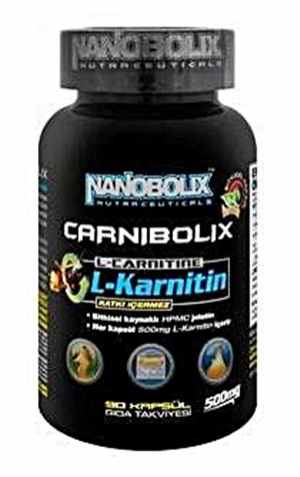 Nanobolix Carnibolix L-Karnitin 500 mg''90 Kapsül