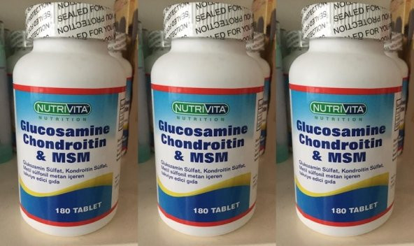 Nutrivita Nutrition Glucosamine Chondroitin Msm 180 tablet 3 Kutu