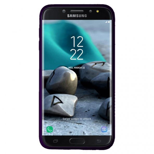 Samsung Galaxy A6 Plus (A605) Premium Simple Arka Kapak Mor