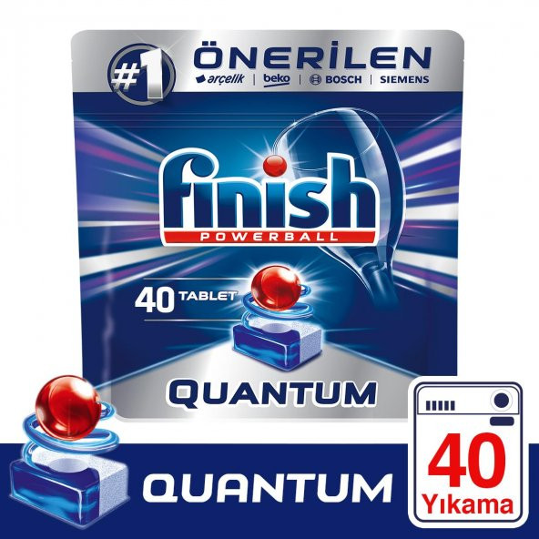 Finish Quantum 40 Tablet Bulaşık Makinesi Deterjanı