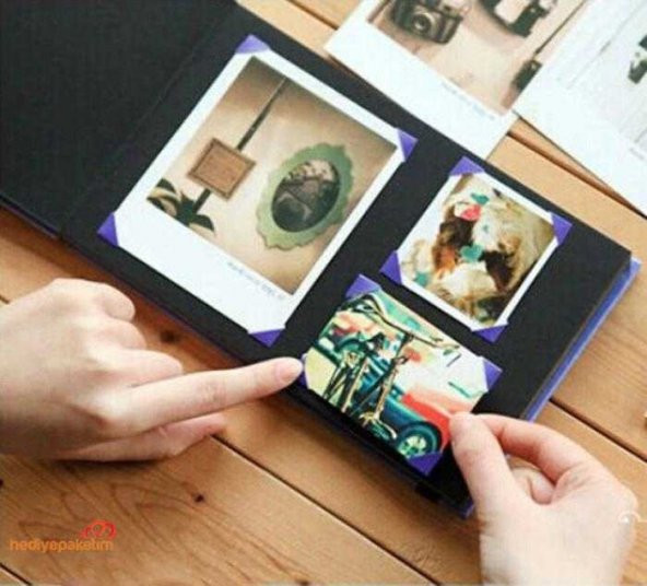 Kişiye Özel Kalp Desenli Ahşap Kendin Yap Albüm Defter - 2