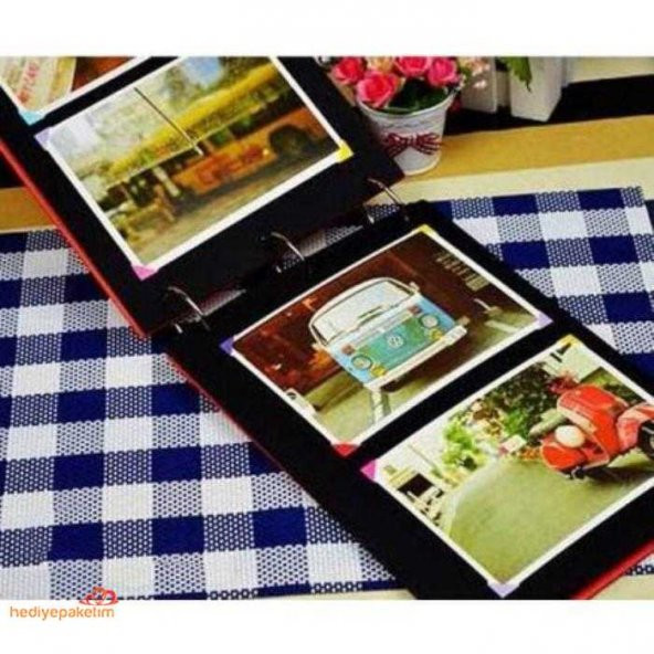 Kişiye Özel Kalp Desenli Ahşap Kendin Yap Albüm Defter - 3