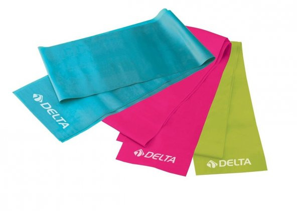 Delta 3 lü Hafif-Orta-Sert Direnç Seviyeli Pilates Bandı Seti DS-7330