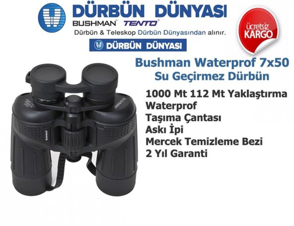 Bushman QB 7x50 WaterProof Su Geçirmez Dürbün