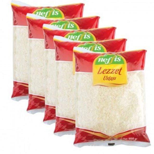 Neffis TMO Pilavlık İthal Pirinç 1000 gr x 5 Adet