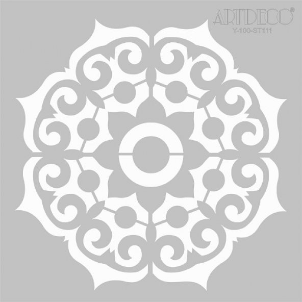 Artdeco Stencil Mandala Desen 30x30cm-ST111