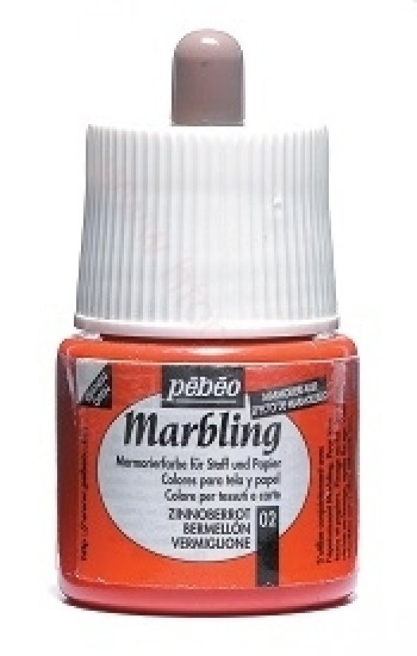 Pebeo Marbling 02 Kırmızı Ebru Boyası 45 ml