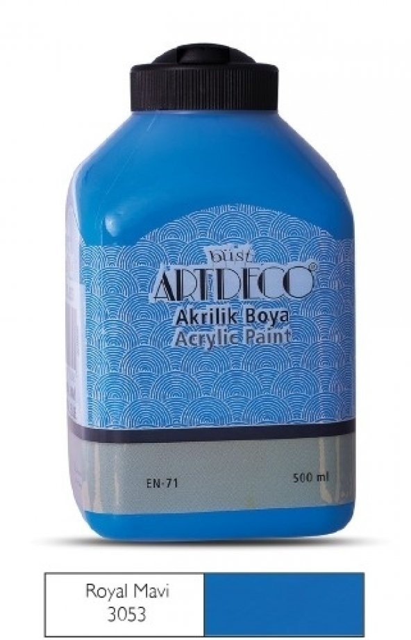 Artdeco 500ml 3053 Rolay Mavi Yeni Formül Akrilik Boya